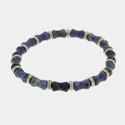 Bracciale in Acciaio con pietre schiacciate