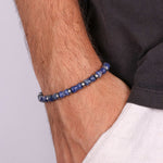 Bracciale in Acciaio con pietre schiacciate - BYSIMON gioielli