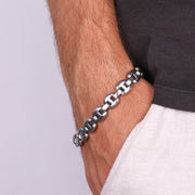 Bracciale in Acciaio maglia marina
