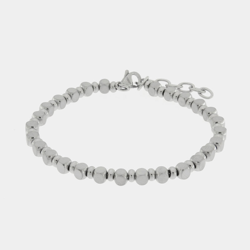 Bracciale in Acciaio con perle argento IJEWEL - gioiello BySimon