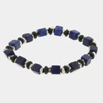 Bracciale in Acciaio con pietre blu IJEWEL - gioiello BySimon
