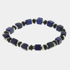 Bracciale in Acciaio con pietre blu