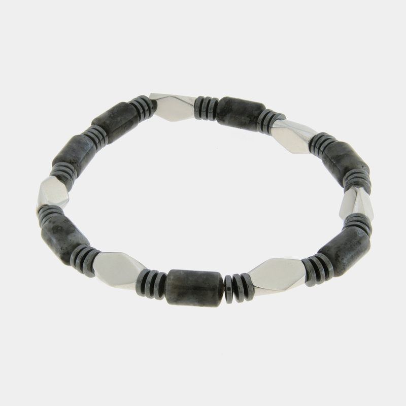 Bracciale in Acciaio con perle ovali IJEWEL - gioiello BySimon