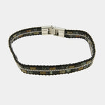 Bracciale in Acciaio nero e con dettaglio argento IJEWEL - gioiello BySimon