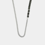 Bracciale in Acciaio con catena e perle nere IJEWEL - gioiello BySimon