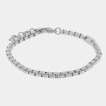 Bracciale in Acciaio a maglia quadra - BYSIMON gioielli
