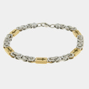 Bracciale in Acciaio con placchette con croci