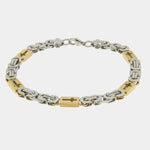 Bracciale in Acciaio con placchette con croci IJEWEL - gioiello BySimon