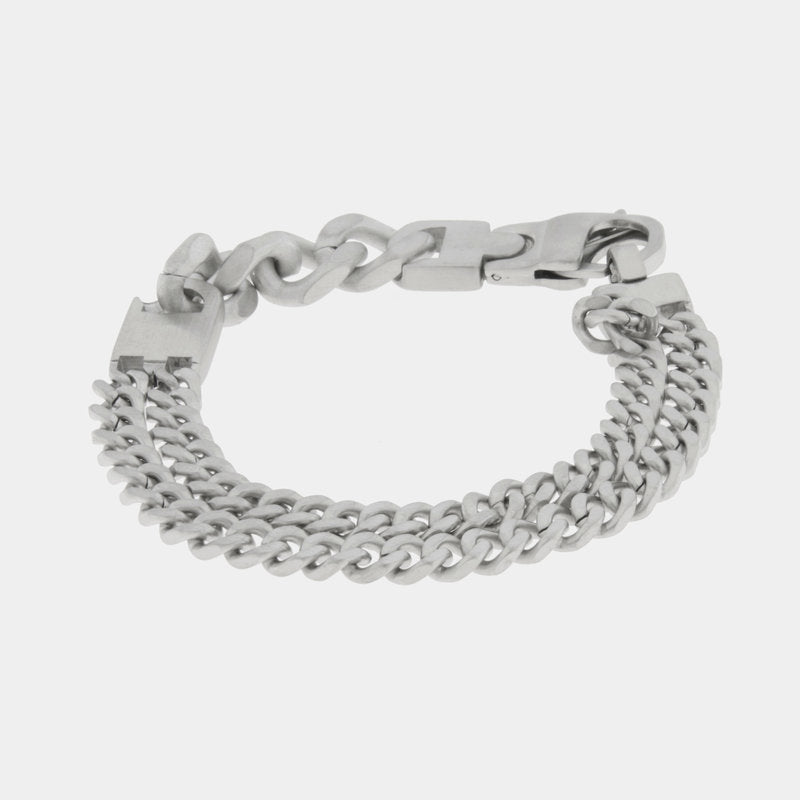 Bracciale in Acciaio con doppia catena IJEWEL - gioiello BySimon
