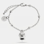 Bracciale in Acciaio Inossidabile con campanella pendente con scritta Capri | gioielli in acciaio inossidabile | BYSIMON