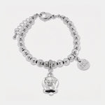 Bracciale in Acciaio con campanella con scritta Capri | gioielli in acciaio | BYSIMON
