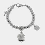Bracciale in Acciaio con campanella  con scritta Capri - BYSIMON gioielli