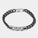 Bracciale in Acciaio catena nera IJEWEL - gioiello BySimon