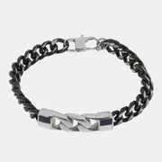Bracciale in Acciaio catena nera