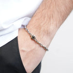 Bracciale in Acciaio catena e rosa dei venti - BYSIMON gioielli