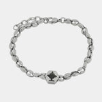 Bracciale in Acciaio catena e rosa dei venti - BYSIMON gioielli