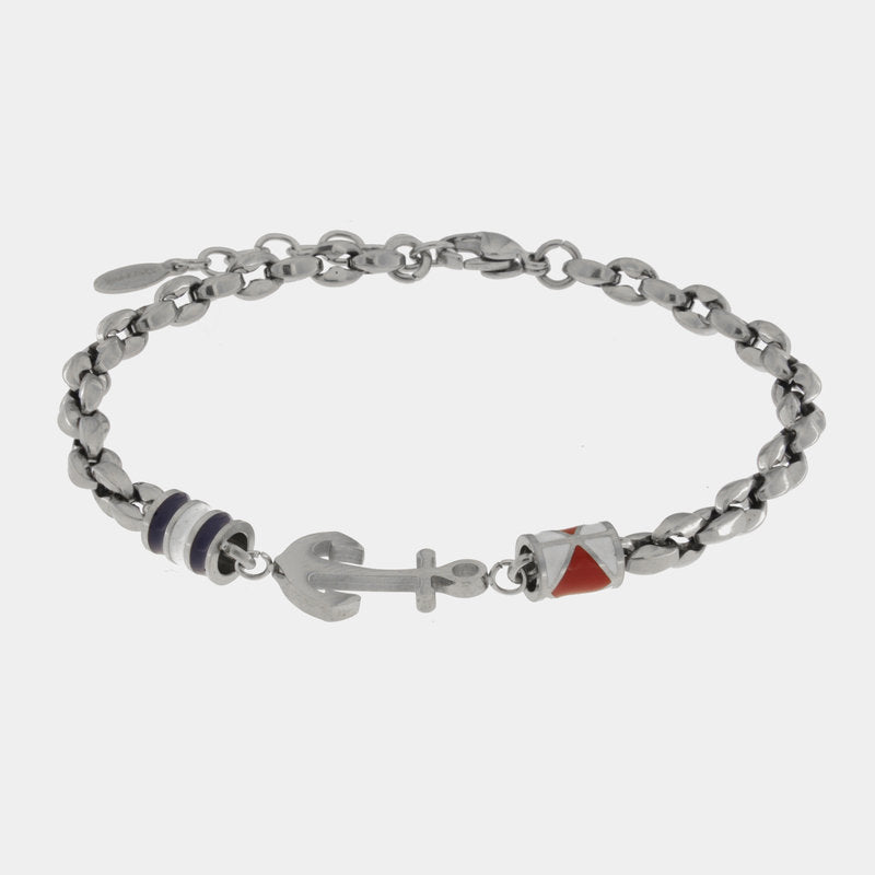 Bracciale in Acciaio con ancora IJEWEL - gioiello BySimon