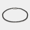 Bracciale in Acciaio tennis con cristalli neri