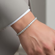 Bracciale in Acciaio tennis con cristalli