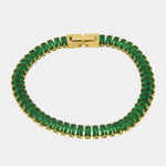 Bracciale in Acciaio con cristalli verdi COEUR - gioiello BySimon