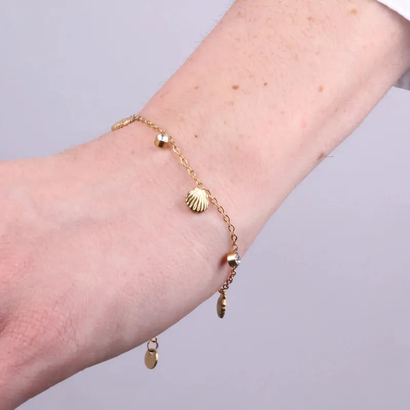 Bracciale in Acciaio con conchiglie COEUR - gioiello BySimon