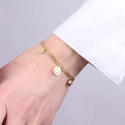 Bracciale in Acciaio con smile e punti luce