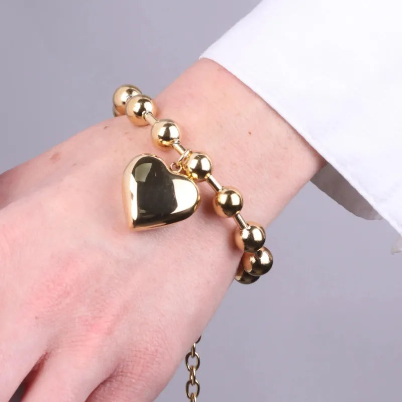Bracciale in Acciaio con cuore - BYSIMON gioielli