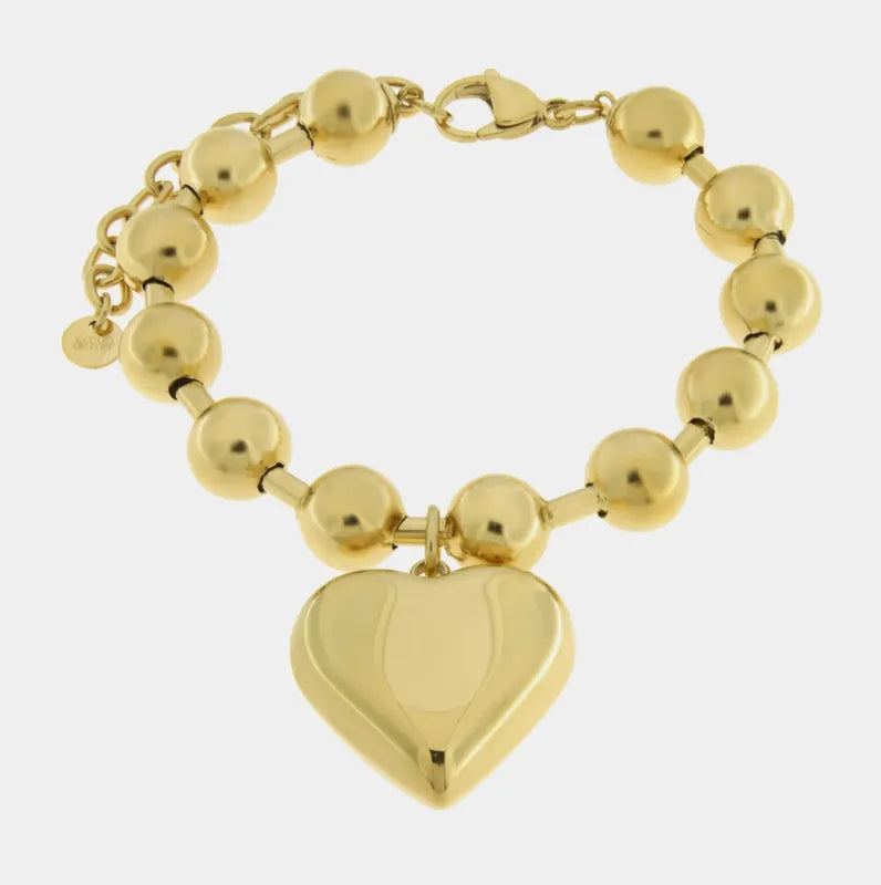 Bracciale in Acciaio con cuore - BYSIMON gioielli