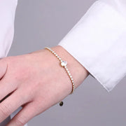 Bracciale in Acciaio tennis con cristalli