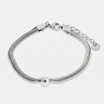 Bracciale in Acciaio doppia catena con sfera - BYSIMON gioielli