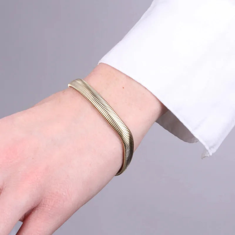 Bracciale in Acciaio catena a serpente - BYSIMON gioielli