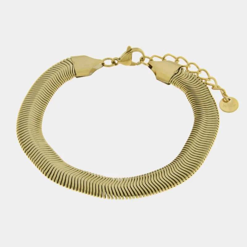 Bracciale in Acciaio catena a serpente - BYSIMON gioielli