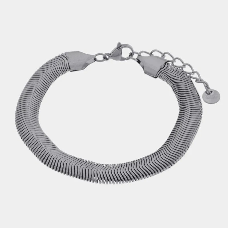 Bracciale in Acciaio catena a serpente - BYSIMON gioielli