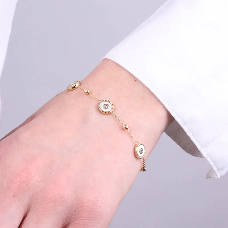 Bracciale in Acciaio con cerchi