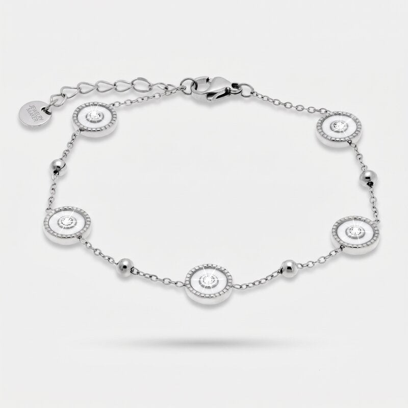 Bracciale in Acciaio con cerchi - BYSIMON gioielli