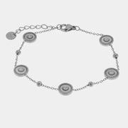 Bracciale in Acciaio con cerchi