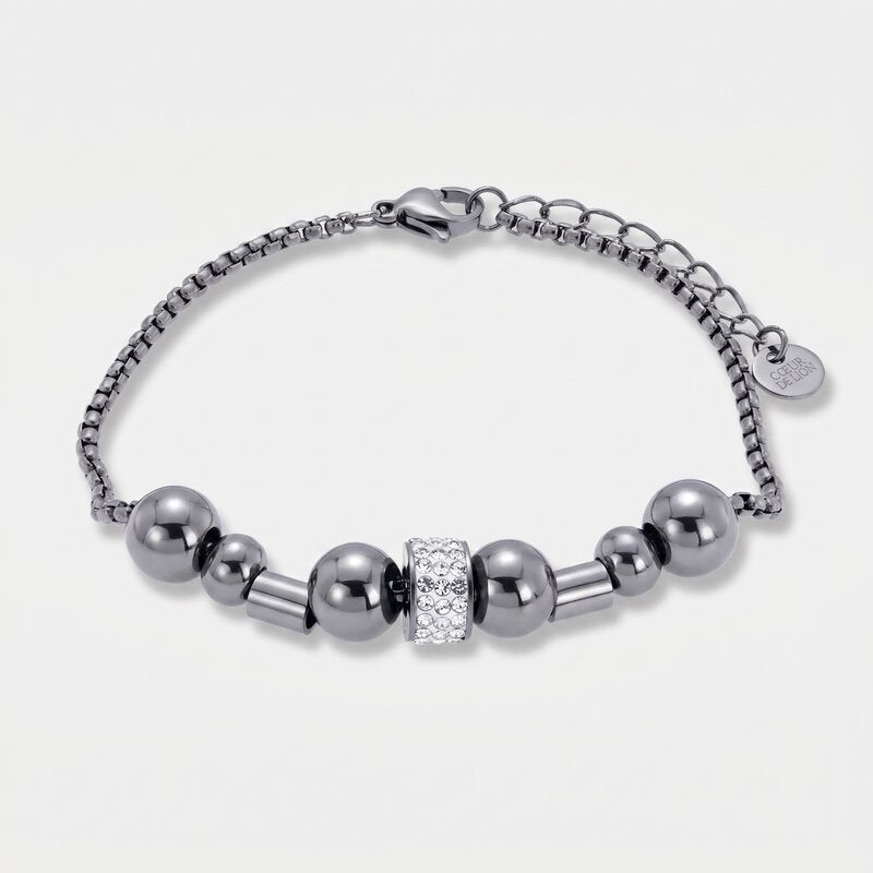 Bracciale in Acciaio con sfere - BYSIMON gioielli