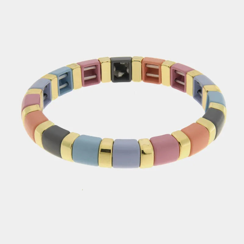 Bracciale in Acciaio con sfere colorate