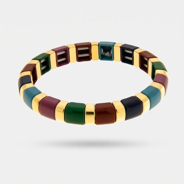 Bracciale in Acciaio con sfere colorate - BYSIMON gioielli