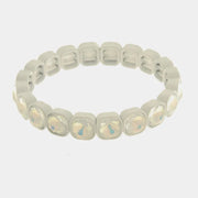 Bracciale in Acciaio con cristalli bianchi