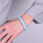 Bracciale in Acciaio con cristalli azzurri