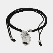Bracciale in Acciaio con campanella portafortuna con scritta Capri