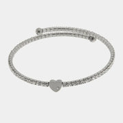 Bracciale in Acciaio tennis con cuore