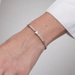 Bracciale in Acciaio tennis con quadrifoglio COEUR - gioiello BySimon