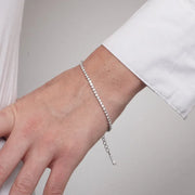 Bracciale in Acciaio tennis