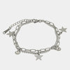 Bracciale in Acciaio tennis e catena con stelle