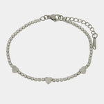 Bracciale in Acciaio tennis con cuori COEUR - gioiello BySimon