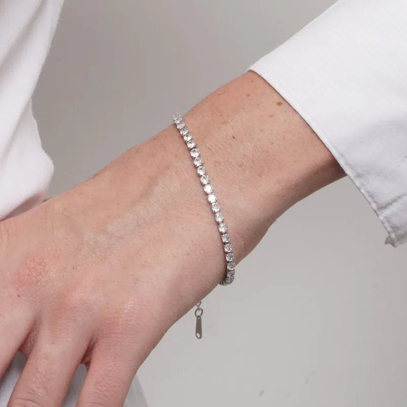 Bracciale in Acciaio tennis