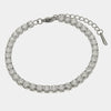 Bracciale in Acciaio tennis con zirconi grandi