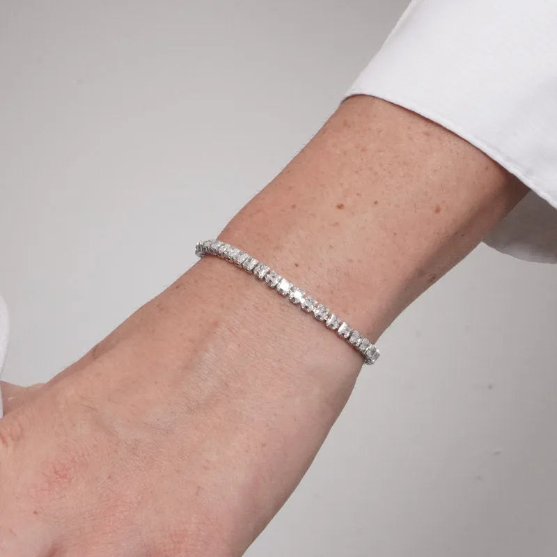 Bracciale in Acciaio tennis - BYSIMON gioielli